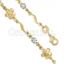 KB 002 Gold Layered CZ Kids Bracelet